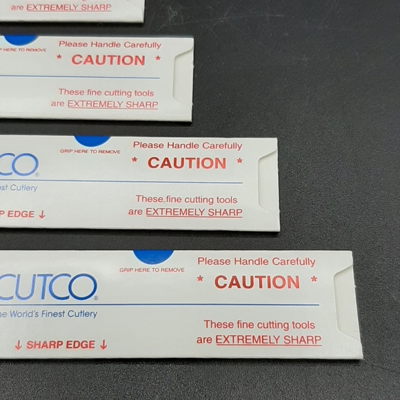 Cutco 1759 Protective Blade Sleeve Cover Only Lot of 4 Vintage OEM Steak Knife - Picture 3 of 5